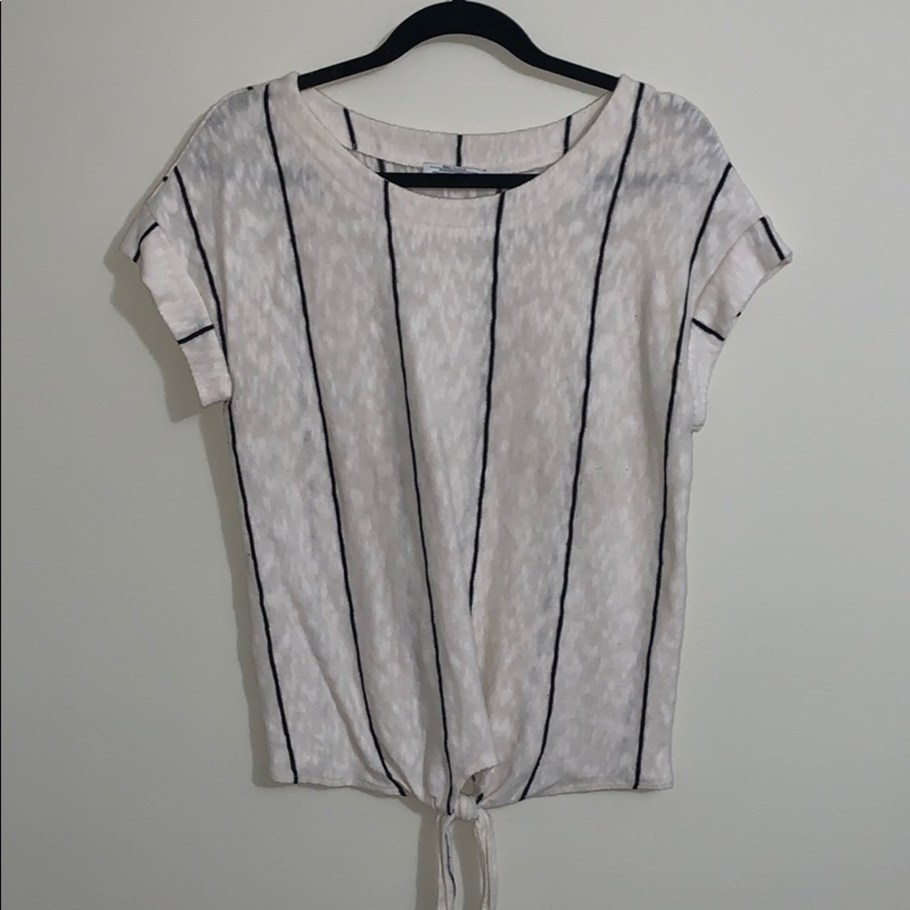 Zara top Black and off white
